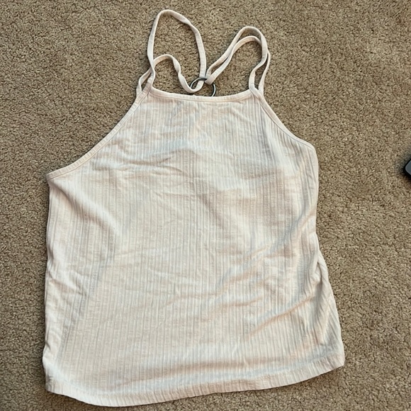 Charlotte Russe White Top with Loop Ring - Picture 1 of 2